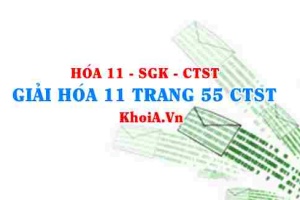 Giải Hóa 11 trang 55 Chân trời Sáng tạo